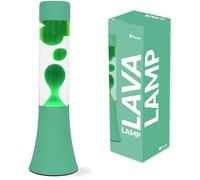 Fisura - Lampada a lava verde. Lampada a lava da 30 cm con base e liquido trasparente. Regalo originale in stile retrò. Misure: 9 x 9 x 30 cm. Perfetta per un tocco vintage nella tua casa.