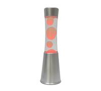 Fisura - Lampada di lava a LED 7 colori. Lampada effetto rilassante. Lampada che cambia colore. Lampada da regalo. 30 cm x 9 cm x 9 cm. (Argento)