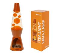 Fisura - Lampada di lava con candela. Lampada di lava senza elettricità. Lampada di lava terracotta. Lampada eco-friendly. Regalo originale. 29 cm x 8,5 cm (Candela non inclusa)
