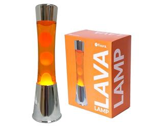 Fisura LAMPADA LAVA LAMP NARANJA SOBRE ARANCIONE LIQUIDO TRASPARENTE H40CM
