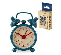 Fisura - Mini sveglia analogica retrò blu