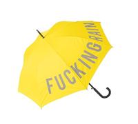 Fisura - Ombrello grande. Ombrello giovanile. Ombrello automatico con pulsante. Robusto ombrello stampato. 106 centimetri di diametro. (Rain, giallo)