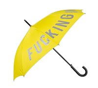 Fisura - Ombrello grande. Ombrello giovanile. Ombrello automatico con pulsante. Robusto ombrello stampato. 106 centimetri di diametro. (Rain, giallo)