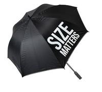 Fisura - Ombrello XXL Size matters nero. Ombrello giovanile grande e automatico con pulsante. Ombrello antivento resistente con un diametro di 135 cm.