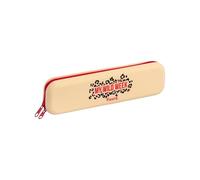 Fisura Original Silicone Case My Wild W stuccio multiuso in silicone, morbido e flessibile, con cerniera, 20 x 5 cm, colore: Beige