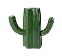 Fisura - Originale porta stuzzicadenti "cactus". Simpatico dispenser di stuzzicadenti verde. Porta stuzzicadenti in ceramica a forma di cactus. Porta stuzzicadenti 12 x 11 cm.