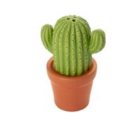 Fisura - Originale saliera e pepiera Set sale e pepe per la tavola a forma divertente Set di saliere e pepiere in ceramica. Moderna saliera da tavolo (Cactus, verde)