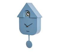 Fisura Orologio cucù blu e bianco Orologio moderno a pendolo Orologio da parete