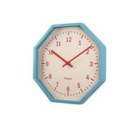 "FISURA - Orologio da parete originale ottagonale blu. Orologio da cucina moderno. Orologio da parete blu. 30 centimetri di diametro. ABS e vetro. 1 batteria AA. "