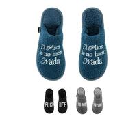 Fisura - Pantofole unisex originali in pile. Calzature da casa morbide e calde per l’inverno, leggere e confortevoli, perfette come idea regalo pratica e divertente. Taglie 36-41/41-45.