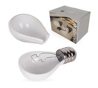 Fisura Posacenere originale lampadina. Posacenere in ceramica divertente a forma di lampadina. Per cucina, esterno o interno. Ceramica Dimensioni: 13 x 7,8 cm.