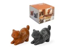 Fisura - Sale e pepe originale “gatti”. Set da tavola per sale e pepe.