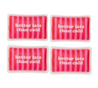 Fisura - Scaldamani originale “better late”. Mini scaldamani in gel riutilizzabile da tasca, perfetto per attività outdoor, set da 4 pezzi per mani calde e confortevoli in ogni situazione.