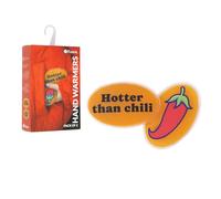 Fisura - Scaldamani originale “chili”. Mini scaldamani in gel portatile, riutilizzabile e da tasca. Perfetto per attività all'aperto, da tenere nella giacca. Confezione da 2 unità.