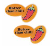 Fisura - Scaldamani originale “chili”. Mini scaldamani in gel portatile, riutilizzabile e da tasca. Perfetto per attività all'aperto, da tenere nella giacca. Confezione da 4 unità.