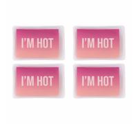 Fisura - Scaldamani originale “I’m hot”. Mini scaldamani in gel da tasca, riutilizzabile. Per avventure all'aria aperta o giornate fredde. Pratico e originale accessorio. 4 unità.