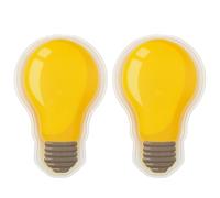 Fisura - Scaldamani originale “lampadina”. Mini scaldamani in gel riutilizzabile da tasca, ideale per attività all’aperto, set da 2 pezzi per mani calde e confortevoli.
