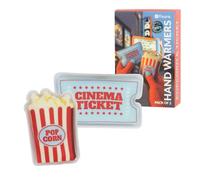 Fisura Scaldamani originale "popcorn e entrante", mini scaldamani in gel originale, scaldamani tascabile riutilizzabile, attività all'aria aperta, 2 pezzi