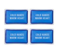 Fisura - Scaldamani originale “warm heart”. Mini scaldamani in gel riutilizzabile da tasca, perfetto per attività outdoor, set da 4 pezzi per mani calde e piacevoli in ogni occasione.