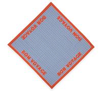 Fisura - Sciarpa collo donna originale all you need is love. Bandana multiuso per collo, testa o borsa beige e nero. 70 x 70 cm. Regalo da donna (Bon voyage, blu)