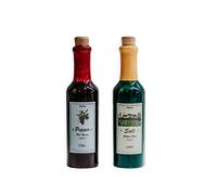 FISURA - Set di sale e pepe. Set di sale e pepe originale. Porta sale e pepe in ceramica. (Vino, rosso e giallo)