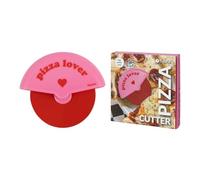 Fisura - Tagliapizza originale "pizza lover". Rotella tagliapizza divertente in acciaio inox e ABS. Coltello per pizza pratico e colorato. Misure: 7,5 x 5,5 cm.