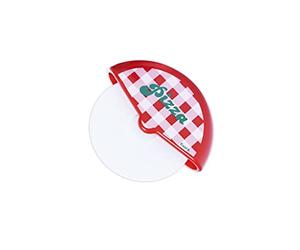 FISURA - Tagliapizza originale. Tagliapizza con rotella divertente. Coltello per pizza in acciaio inox e ABS. Misure: 7,5 centimetri x 5,5 centimetri. (Vichy, rosso)