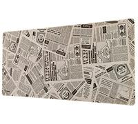 FISURA - Tappetino per mouse XXL. Tappetino per mouse da gioco Tappetino per mouse extra large con base antiscivolo. Tappetino da scrivania 80 x 35 cm. (Giornale)