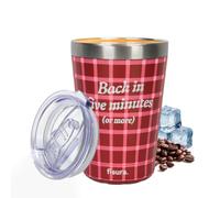 Fisura Tazza termica originale "Five minutes". Tazza da caffè da 310 ml.