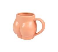 Fisura - Tazze divertenti a forma di culo. Tazza originale. Capacità: 320 millilitri. 14 x 10,5 x 8 centimetri. Materiale: Porcellana (Rosa)
