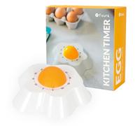 Fisura - Timer da cucina originale a forma di uovo. Minutiero analogico da 60 minuti, conto alla rovescia per bambini e metodo Pomodoro. Perfetto e divertente.