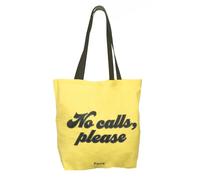Fisura tote bag originale "no calls" borsa 100% cotone con tasca.