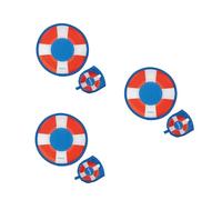 Fisura Ventaglio rotondo pieghevole Galleggiante. Ventilatore a mano pieghevole originale. Frisbee ventilatore blu. 3 pezzi. Ventaglio portatile per feste. 20 cm., Galleggiante, 3 pezzi, Taglia