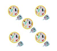 Fisura - Ventaglio rotondo pieghevole. Ventilatore portatile pieghevole originale. Frisbee pieghevole. Ventaglio portatile per feste. 20 cm. (Gelato, 5 unità)
