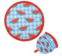Fisura - Ventaglio Rotondo Pieghevole. Ventilatore Portatile Pieghevole Originale. Frisbee Pieghevole. Ventaglio Portatile per Feste. 20 cm. (Angurie)