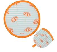 Fisura - Ventaglio Rotondo Pieghevole. Ventilatore Portatile Pieghevole Originale. Frisbee Pieghevole. Ventaglio Portatile per Feste. 20 cm. (Ombrellini)