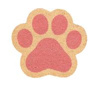 Fisura - Zerbino ingresso casa impronta gatto di cocco con base antiscivolo in PVC. Zerbino esterno originale. Dipinto a mano. Dimensioni: 70 cm x 40 cm