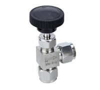 Fit 3 6 8 10 12mm 1/8" 1/4" 3/8" OD Tube Compression 304 Stainless Steel 90 Angle Elbow Needle Valve Crane Water Gas Oil Propane(10mm)