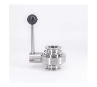 Fit 32mm 1-1/4" Pipe OD x 1.5" Tri Clamp Flow Control Valve SUS 304 Stainless