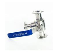 Fit 32mm 1-1/4" Pipe OD x 1.5" Tri Clamp L-Port Ball Valve SUS 316L Stainless Beer Brewing Home