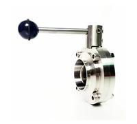 Fit 57mm 2.25" Pipe OD Butt Welding Flow Control Valve SUS 304 Stainless Beer Brewing Home
