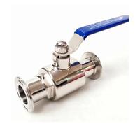 Fit 57mm 2.25" Pipe OD x 2.5" Tri Clamp Ball Shut Off Valve SUS 304 Stainless Beer Brewing Home