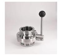 Fit 63mm Pipe OD x 2.5" Tri Clamp Flow Control Valve SUS 304 Stainless Beer Brewing Home