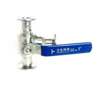 Fit 76mm Pipe OD x 3" Tri Clamp L-Port Ball Valve SUS 304 Stainless Beer Brewing Home