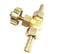 Fit 8mm Hose I.D Barbed Straight Brass Needle Valve Control Valve Gas