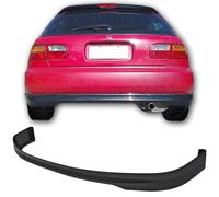 Fit 92-95 Honda Civic Hatchback 3dr Spoiler Paraurti Posteriore Type-R PU Nero