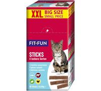 FIT AND FUN Cat Sticks XXL 250G POLLO MANZO TONNO CONIGLIO