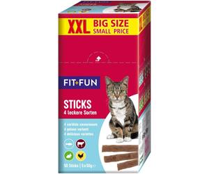 Fit and Fun Cat Sticks XXL 250G POLLO MANZO TONNO CONIGLIO
