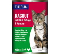 FIT AND FUN Fit+Fun Cat Ragout Lattina 415G SELVAGGINA POLLAME E CAROTE