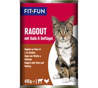 FIT AND FUN Fit+Fun Cat Ragout Lattina 415G VITELLO E POLLAME